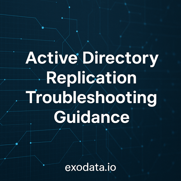 Active Directory Replication Troubleshooting